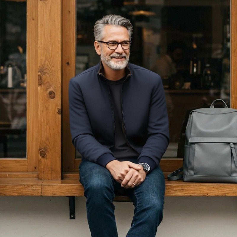 Przemysław | Klasyczna Ciepła Kurtka na Zamek dla Mężczyzn