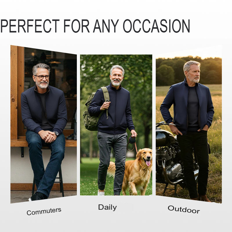 Przemysław | Klasyczna Ciepła Kurtka na Zamek dla Mężczyzn