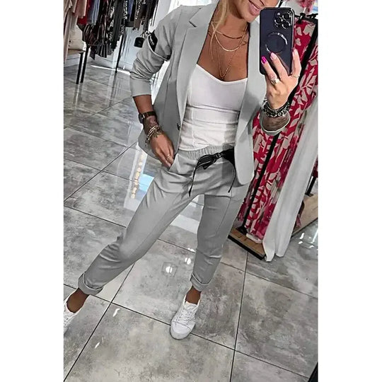 Grażyna | Dopasowany Dwuczęściowy Garnitur