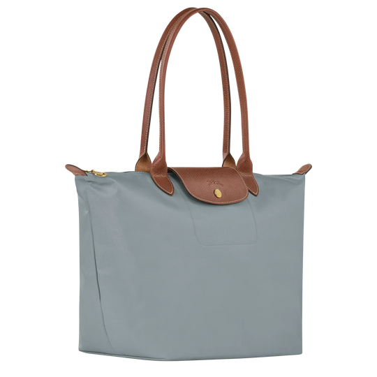 Longchamp – Duża torba Le Pliage, Stalowy