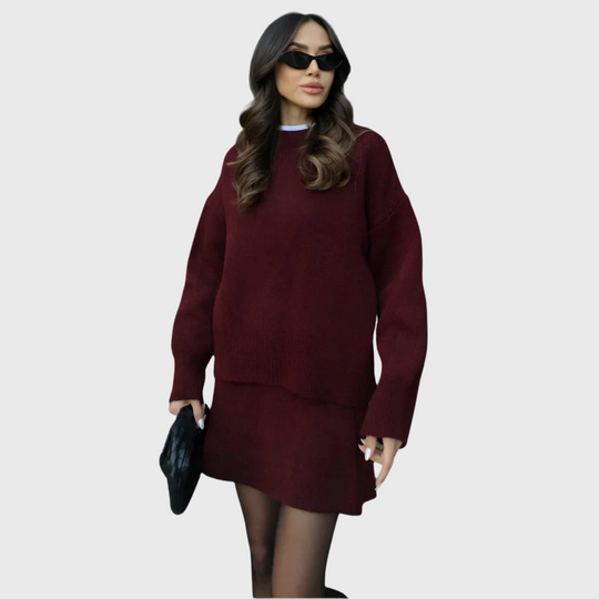 Wiktoria| Przytulny Zestaw Dzianinowy