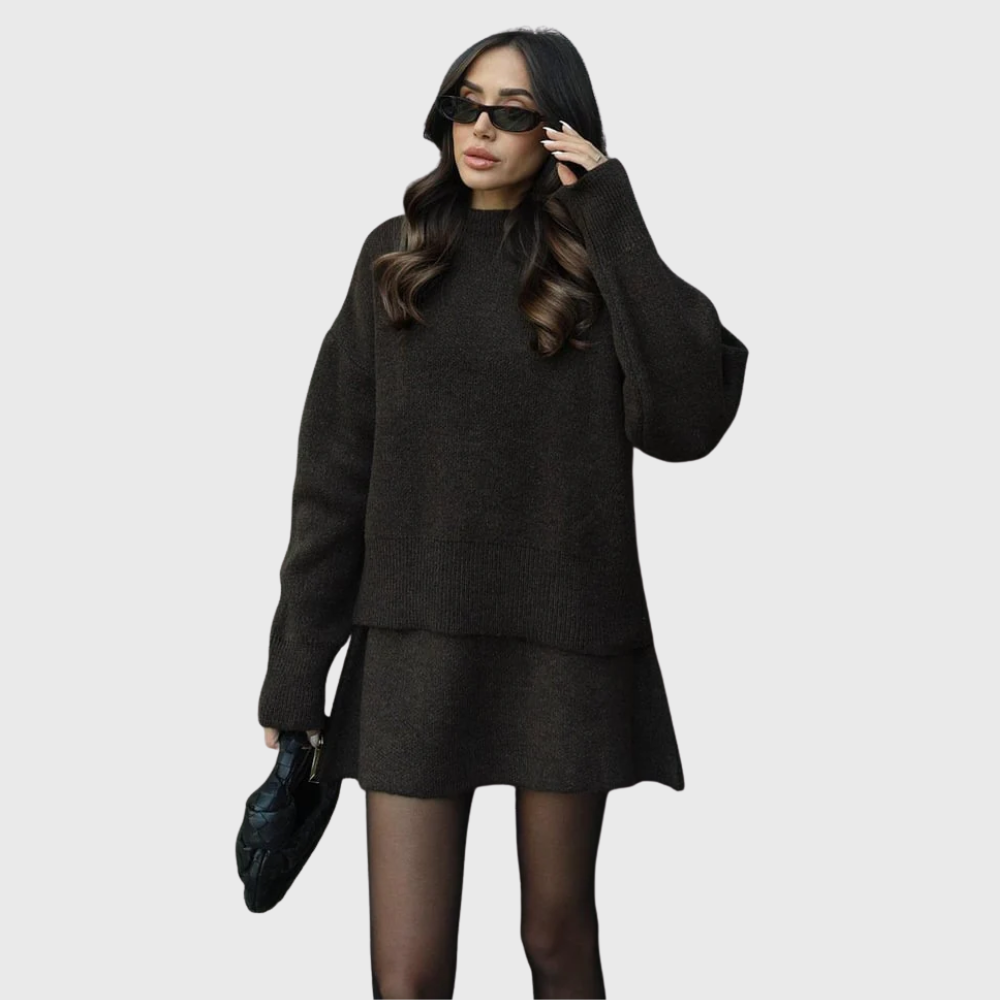 Wiktoria| Przytulny Zestaw Dzianinowy