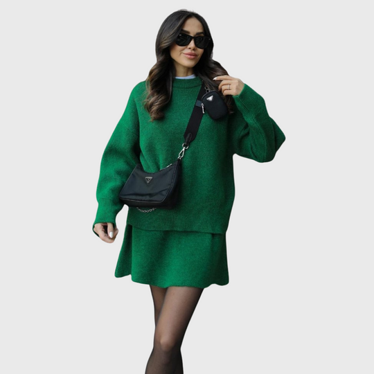 Wiktoria| Przytulny Zestaw Dzianinowy