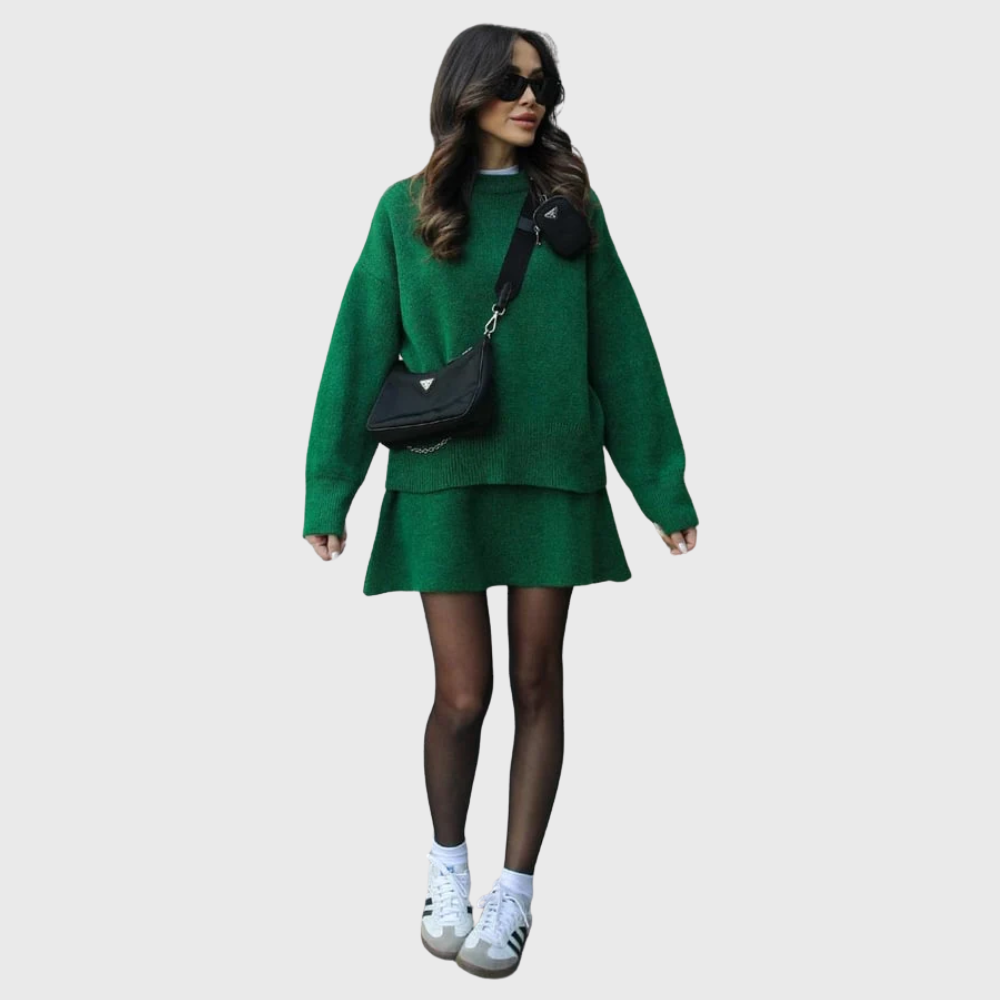 Wiktoria| Przytulny Zestaw Dzianinowy