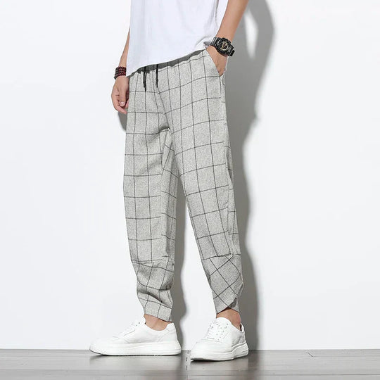 Spodnie w kratę Strathmore