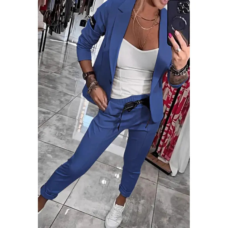 Grażyna | Dopasowany Dwuczęściowy Garnitur