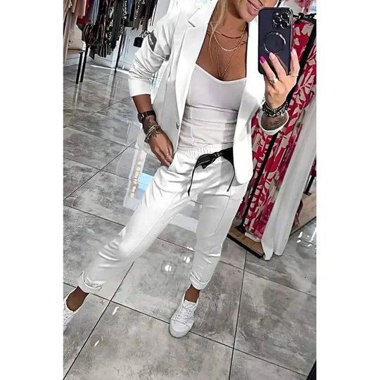 Grażyna | Dopasowany Dwuczęściowy Garnitur