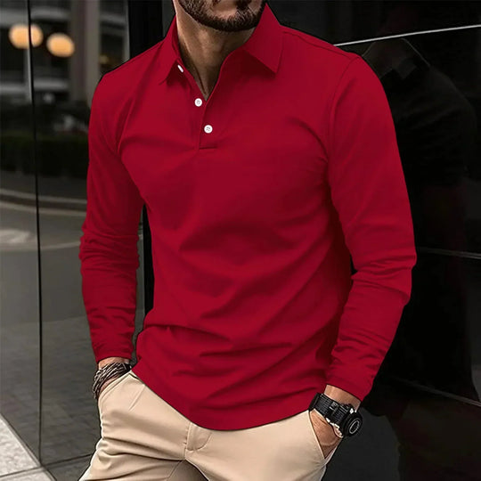 Adam | Casual Long-Sleeve Polo