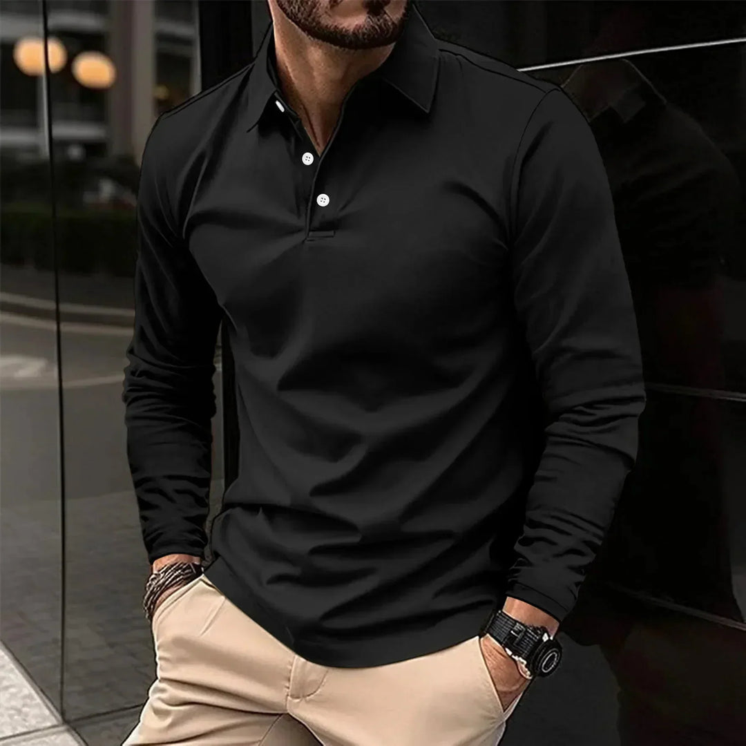 Adam | Casual Long-Sleeve Polo
