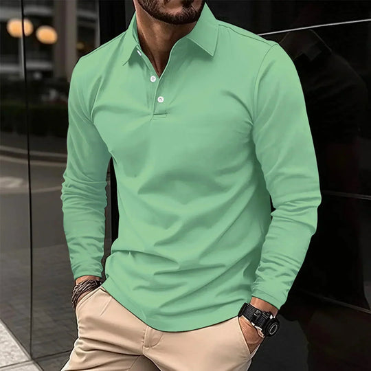 Adam | Casual Long-Sleeve Polo