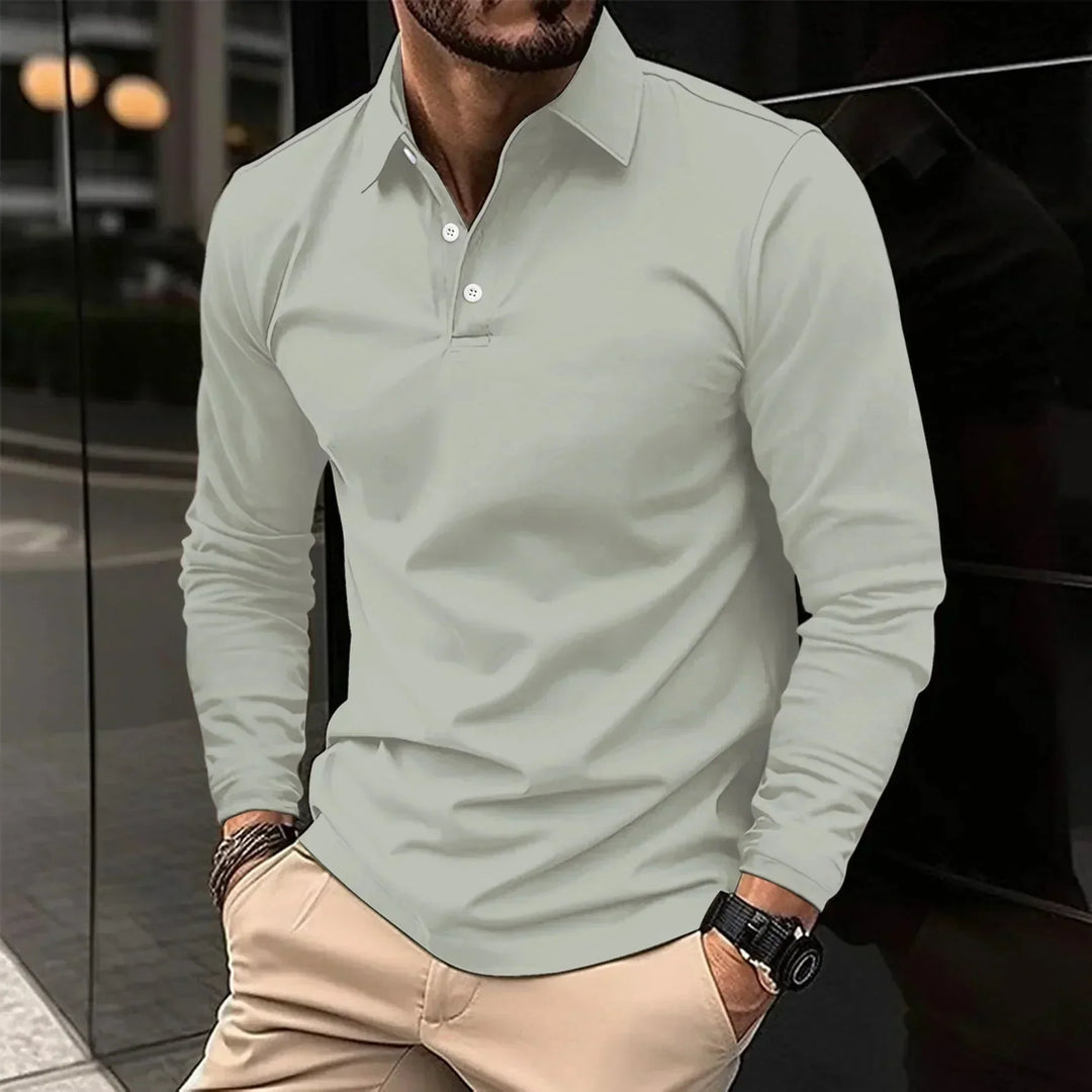 Adam | Casual Long-Sleeve Polo